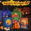 Racxily 6 Pcs Halloween Trick or Treat Bags, Large Candy Tote Bags with Handles, Reusable Non-Woven Gift Bag for Halloween Party Supplies Favors - 2 of 3