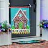 Evergreen Gingerbread Home Sweet Home Applique Garden Flag 12 x 18 Inches Indoor Outdoor Decor - 3 of 4