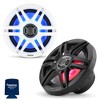 Clarion CMS-651RGB-SWB 6.5" Marine LED speaker and CMR-L1 LED remote bundle - 2 of 4