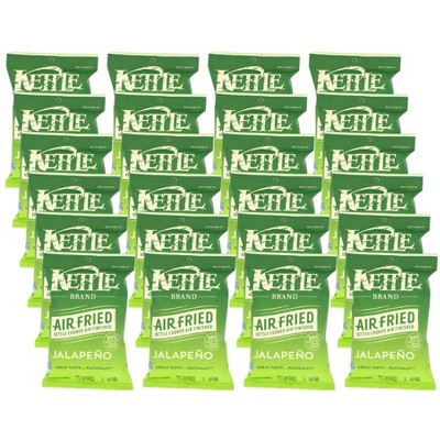 Kettle Brand Jalapeno Air Fried Potato Chips - Case of 24/1.7 oz