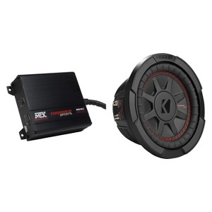 Kicker 48CWRT672 6.75" Subwoofer & MUD 100.2 Amplifier Bundle - 1 of 4