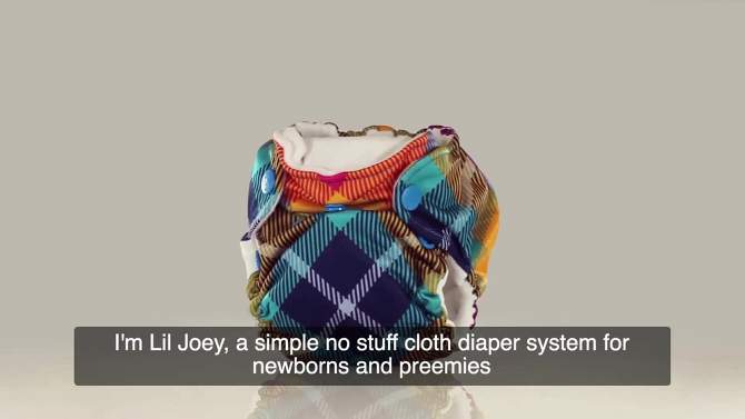 Kanga Care Lil Joey Newborn All in One Cloth Diaper (2pk), 2 of 6, play video