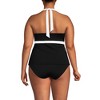 Lands' End Women's Texture V-neck Halter Tankini Swimsuit Top - 2 of 4
