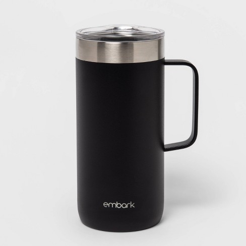 24oz Stainless Steel Camp Mug Black - Embark™