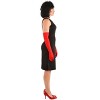 HalloweenCostumes.com Disney 101 Dalmatians Adult Cruella De Vil Costume Womens, Black Dress & White Faux Fur Coat Outfit. - 3 of 4