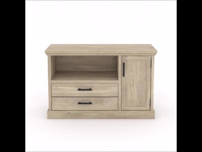 Prime Oak Lateral File Cabinet Credenza with Adjustable Shelf