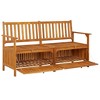 Bench Natural wood Solid acacia wood 58.3 in Bench Rectangular - 3 of 4