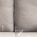 beige cushion/brown wicker