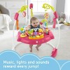 Fisher-Price Jumperoo Baby Bouncer and Activity Center with Spinning Seat Plus Lights Music Sounds and Baby Toys, Pink - 2 of 4