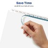 Avery Print & Apply Clear Label Dividers w/White Tabs 12-Tab Letter 5 Sets 11582 - 4 of 4