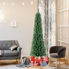Tangkula 6/7/8 FT Pencil Christmas Tree w392/523/671 Memory Wire Branch Tips 140/190/250 LED Lights - 4 of 4