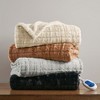Sapphtopaz 50"x70" Oversized Heated Blanket, Faux Fur Throw Blanket for Couch– Ultra Soft Carved Serengeti Fur with 3 Heat Settings, Fleece Blanket - 3 of 3