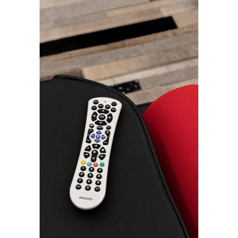 Philips 4-Device Universal Remote Control Pearl White, 6 of 10