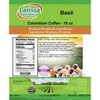 Larissa Veronica Basil Colombian Coffee (Gourmet, Naturally Flavored, Whole Coffee Beans) (16 oz, ZIN: 547031) - 2 of 4
