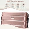Sapphtopaz 3pcs Hardshell Luggage Sets ABS+PC Suitcase Durable Luggage Carry On Suitcase Suitcases with Wheels, Spinner Wheels (20" 24" 28") - 4 of 4