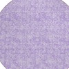 Lilac And Ivory Floral Washable Indoor Outdoor Area Rug - 4 of 4
