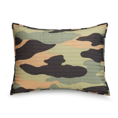 Twin Gray and Green Reversible Microfiber Quilt Set