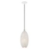 Livex Lighting Dublin 1 - Light Pendant in  White/Brushed Nickel - 4 of 4
