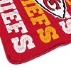 NFL Kansas City Chiefs Repeat Refresh Wordmark Flannel Fleece Throw Blanket - 3 of 3