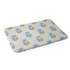 Deny Designs Agnes 91 Blue Pansy Floral Repeat Memory Foam Bath Mat - 2 of 4