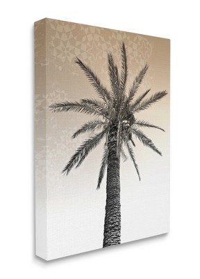Stupell Industries Palm Tree Tropics Beige Geometric Pattern Sky
