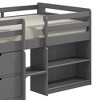 77"Twin Loft Bed Fabiana Loft and Bunk Bed Gray Finish - Acme Furniture - 4 of 4
