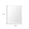 HomeRoots 32" White Framed Bathroom Vanity Mirror - 3 of 4