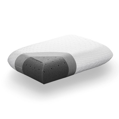 White Hypoallergenic Memory Foam Pillow with Cooling Gel