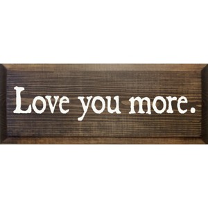 Slickblue Love You More Wooden Sign – Rustic Couple’s Wall Decor for Home, Wedding or Anniversary – 7x18, Color Options - 1 of 3