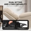 COMHOMA Swivel Rocker Recliner Chair with Heat and Massage, PU Leather Rocking Sofa Home Recliner for Living Room Home Theater Office - 2 of 4