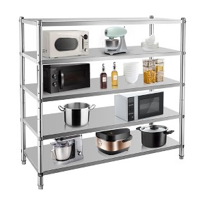 Stainless Steel Shelves,72 in Storage Shelf 5-Tier Heavy Duty Storage Rack - 1 of 4