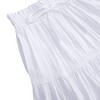 Maxi Skorts Skirt for Girls Button Front Ruffle High Waisted Long Skirts with Belt and Pocket 3-12 Years - 4 of 4