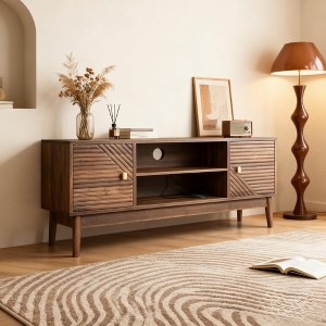 GDFStudio Dalton Mid Century Modern Wood TV Stand - 1 of 4