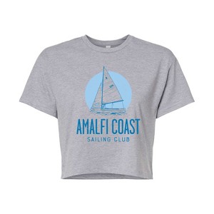 Women's - Instant Message - Amalfi Coast Sailing Club Cropped Graphic T-Shirt - 1 of 4