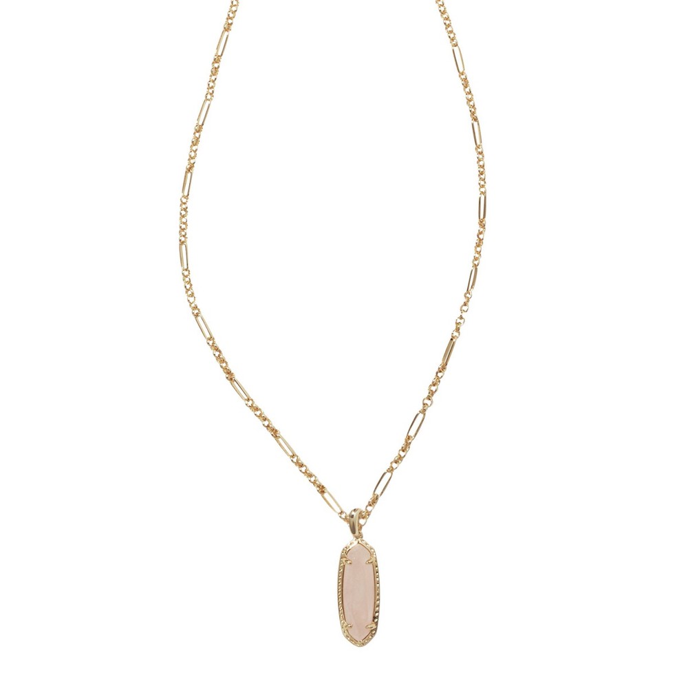 Photos - Pendant / Choker Necklace KENDRA SCOTT Eva Quartz Small 14K Gold Over Brass Long Pendant Necklace  