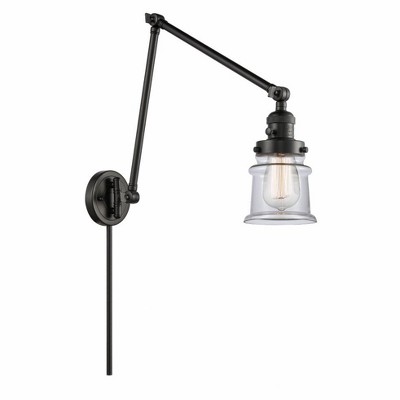 Canton - 1 Light Double Extension Swing Arm Wall Sconce In Industrial Style-30 Inches Tall and 8 Inches Wide