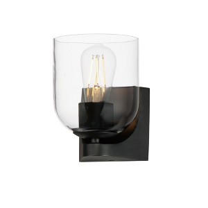 Maxim Lighting Scoop 1 - Light Vanity in  Black - 1 of 1
