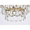 Elegant Lighting Mila 14 inch flush mount in brass - 4 of 4