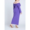 ELOQUII Women's Plus Size Off Shoulder Maxi Dress - 4 of 4