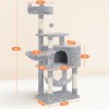 Yaheetech 55"-4-Level Cat Tree with Plush Perch - 3 of 4