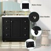 KWPZQEB 36" Bathroom Vanity Cabinet with Sink, Multipurpose Bathroom Vanity with Drawers & Door, Freestanding Bathroom Cabinet (Without Faucet) - 4 of 4