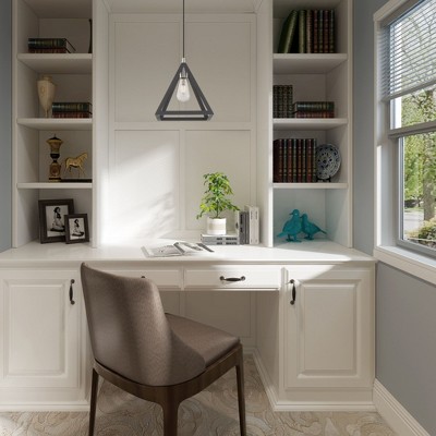 Scandinavian Gray Geometric Metal LED Mini Pendant
