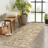 2x6ft Washed Back Low Pile Area Rug for Living Room, Washable Rugs for Bedroom, Hallway Runner, Large Non-Slip Carpet for Kitchen Dining Room (Beige) - 4 of 4