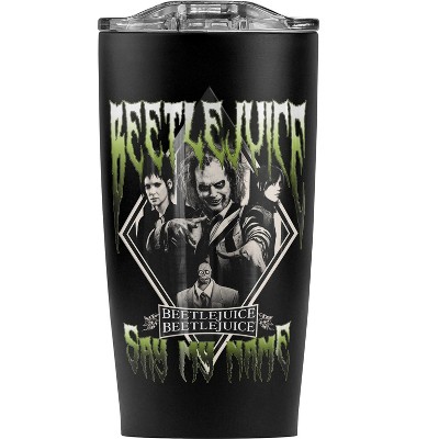 Beetlejuice Beetlejuice Group Band Steel Tumbler 20oz Coffee Travel Mug
