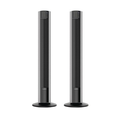 Lasko Xtraair 48 Inch 4 Speed Quiet Widespread Oscillating Standing Tower  Home Fan Air Ionizer With Remote Control And 8 Hour Timer, Silver : Target
