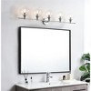 Elegant Lighting Jaelynn 5 light Black and Clear Bath Sconce - 3 of 4