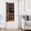 Tangkula Lockable Wall Door Mount Storage Organizer Jewelry Cabinet w/Mirror Light - 4 of 4