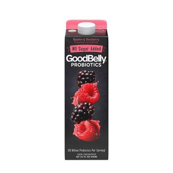 Goodbelly Probiotics No Sugar Added Raspberry Blackberry Juice Drink - 32 fl oz