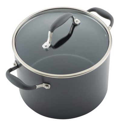 Gray Aluminum Nonstick 11-Piece Cookware Set with Glass Lids
