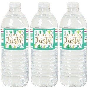 Big Dot of Happiness Final Fiesta - Last Fiesta Bachelorette Party Water Bottle Sticker Labels - Set of 20 - 1 of 4